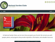 Tablet Screenshot of nationalgardenclubs.org